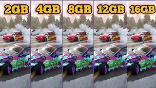 CARX DRIFT RAM COMPARISON 2GB VS 4GB VS 8GB VS 12GB VS 16GB