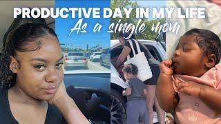 PRODUCTIVE DAY IN THE LIFE OF A SINGLE MOM | NEWBORN & TODDLER ~ VLOG