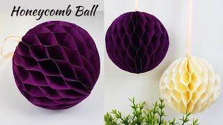 How to make paper Honeycomb Ball for party decorations 2021| Origami Ball | Honeycomb Ball