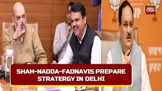 Amit Shah, Fadnavis & Nadda Strategize In Delhi As MVA Govt Faces Crisis