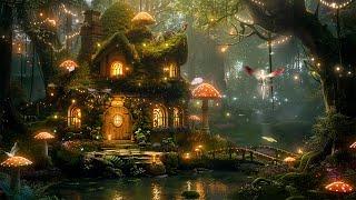 Mystical Fairy Green Moss Cottage  Magical Forest Music & Ambience | Relaxes, Sleep Well, Studying