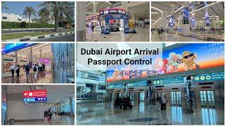 DUBAI AIRPORT ARRIVAL PASSPORT CONTROL - DUBAI VLOG