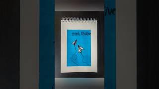 Think positive  #art#thinkpositive #123 #draw#shorts #drawing #yt