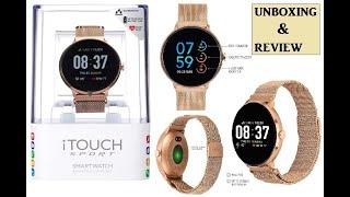 iTouch Sport Round Smartwatch Unboxing and Review!!! Waterproof, MultiSports Mode, for Android & iOS