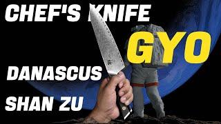 SHAN ZU Damascus Chef’s Knife 8" | GYO Series