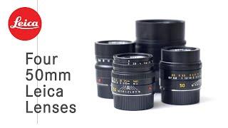 Four 50mm Leica Lenses