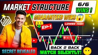  6/6 Winning Trades LIVE! Episode 1 | Market Structure EXPOSED | Quotex Trading Secrets