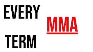 Every MMA Term Summed Up In 1 Video