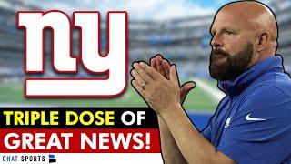 NY Giants Just Got a TRIPLE DOSE Of GREAT NEWS