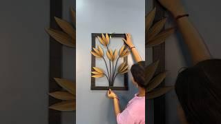 Beautiful paper craft idea for wall decor #shorts #youtubeshorts #viral #diy #crafts  #papercraft