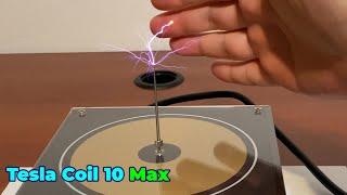 Tesla Coil 10 Max Tested: Touchable Bluetooth Music Tesla Coil   Gadgetify