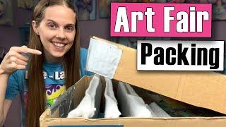 How to Pack Paintings for an Art Fair Booth (Affordable & Safe)