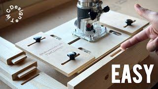 How to make a jig to easily drill mortises using a trimmer