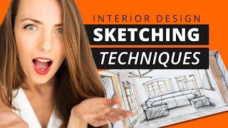 Interior Design Sketching Techniques - Drawing Like a PRO!