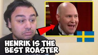 British Reaction To Henrik Dorsin Defends Himself - Roast på Berns (Swedish Comedy)