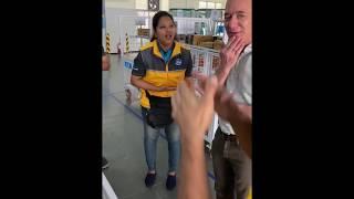 Jeff Bezos visits Delivery Station whch employs deaf associates