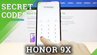 All Secret Codes of on Honor 9x - Testing Menu / Device Info