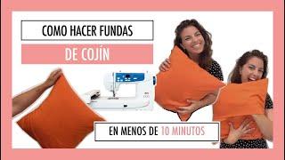 TUTORIAL FÁCIL - Cómo hacer una funda de cojín en menos de 10 minutos.