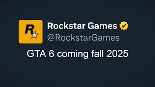 GTA 6 coming fall 2025...