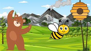 Wir lernen gemeinsam etwas über Bär und Biene!  #lernen #animation #deutsch #kinder #tiere