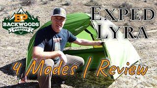 Exped Lyra Tent Review: Exped Lyra 2 Tent Modes & Weather Test