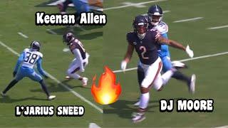 L’Jarius Sneed Vs DJ Moore & Keenan Allen  (WR Vs CB) Titans Vs Bears 2024 highlights