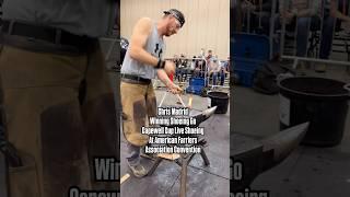 1st Place Shoeing Go Won  Chris Madrid at Americanfarriers Association Capewell Cup Live Shoeing