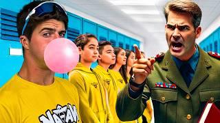 SOBREVIVI UM DIA EM UMA ESCOLA MILITAR!
