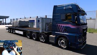 Realistic Marble Blocks Delivery Through Intense Traffic | Euro Truck Simulator 2 Gameplay