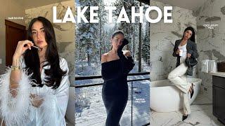 Lake Tahoe vlog  girls trip, dyson airwrap hair routine, cute cafes, luxury villa, Edgewood Resort!