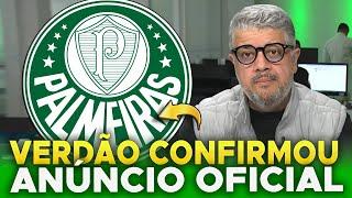  SEXTA AGITADA! NINGUÉM ESPERAVA! CONFIRMOU AGORA! ÚLTIMAS NOTÍCIAS DO PALMEIRAS