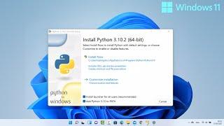 How To Download And Install Python Latest Version In Windows 11