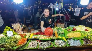 OMG! Best Street Food in PHNOM PENH'S WALK STREET, Cambodia - [2K] Walking Tour