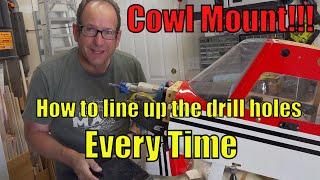 Mounting an RC cowl.  Taking the guess work out of drilling holes in the exact right spot(s)