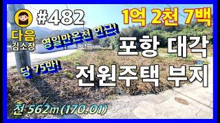 #482 포항 남구 대송면 전원주택 부지 #다음공인중개사 #010-2622-8488 #영일만온천 #대각온천