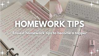 Homework tips to study when you come tired  from school 