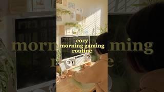 my cozy morning gaming routine  #shorts