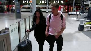 Chloe Ferry & Marty McKenna Have A Kiss At Newcastle Train Station