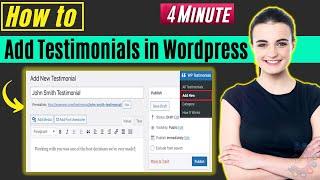 How to add testimonials in wordpress 2024 | Testimonial Section