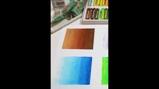 How to Blend Oil Pastels | Oil Pastel Blending Techniques #shorts