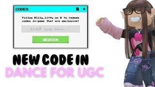 NEW CODE IN DANCE FOR UGC