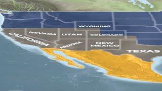 How did America Annex Half of Mexico? #shorts #america #map