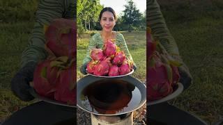 Cook and eat fresh fruit crispy recipe #shortvideo #shorts #cooking #food #recipe