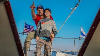 Youtube Celebrity Sam Rader Almost Falls Overboard on my Catalina 22 Sailboat