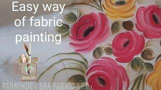 #no.6 Easy way of fabric painting freehand painting