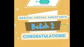 BATCH 2 Congratulations!#medicalvirtualassistants #healthcareprofessionals #remotework #internship