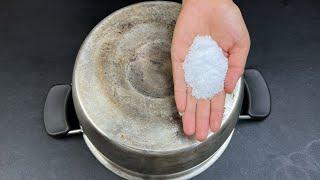 Quick Tip: How To Clean A Burnt Stainless Steel Pot  Super Easy Clean Stainless Steel Pots and Pans