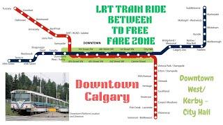 Walking to board free train in #calgary   4K I #calgaryisbeautiful #canada #travel @bulbulvea