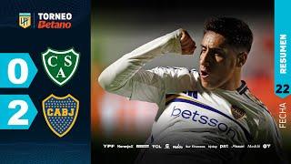 SARMIENTO 0 - 2 BOCA I Resumen del partido | #TorneoBetano 2024