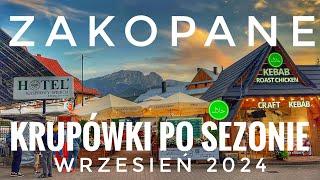 Zakopane Krupówki po sezonie, wrzesień 2024